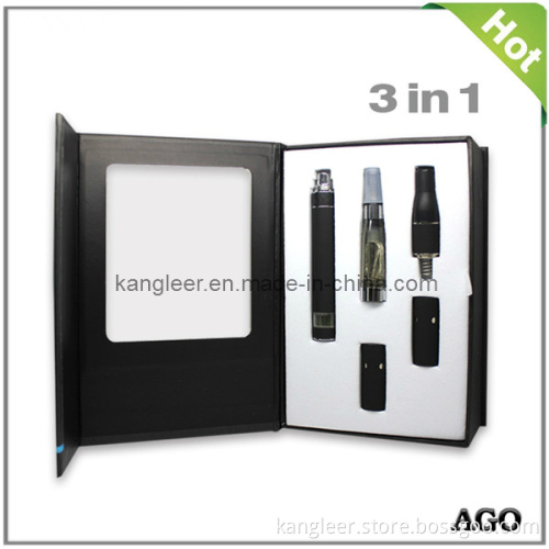 Ago G5 Triple Use Atomizer Vaporizer for E Liquid/E Solid/Dry Herb 3 in 1 Vaporizer